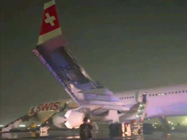 Swiss Air Flight Engine Fire Forces Emergency Evacuation in Delhi